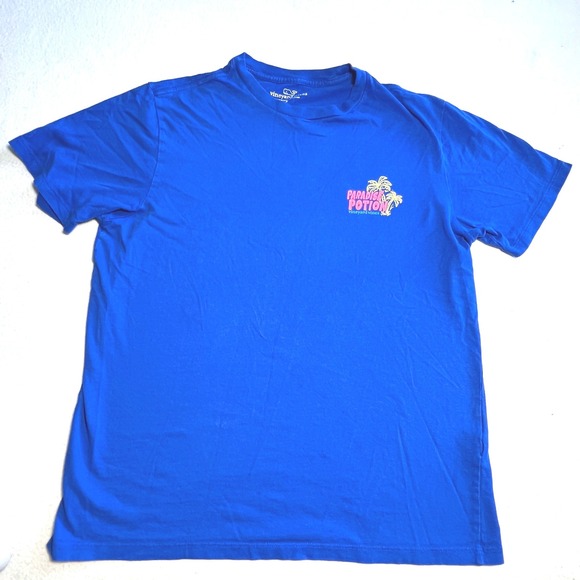 Vineyard Vines Other - Vineyard Vines Paradise Potion Graphic T Shirt Golf Blue Size S Coastal Tropical